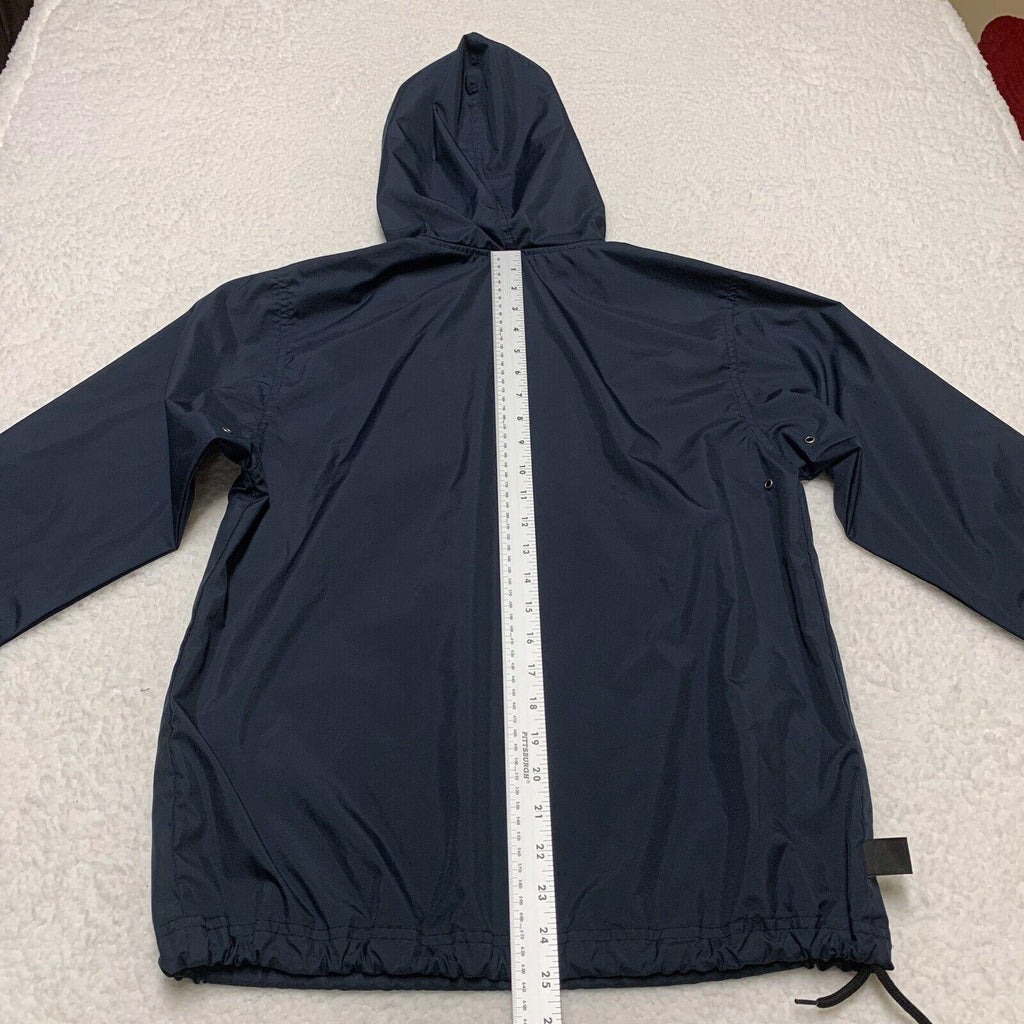 Chaqueta impermeable Charles River Pack-N-Go Pullon, cortavientos, para jóvenes, talla L 14-16, azul marino