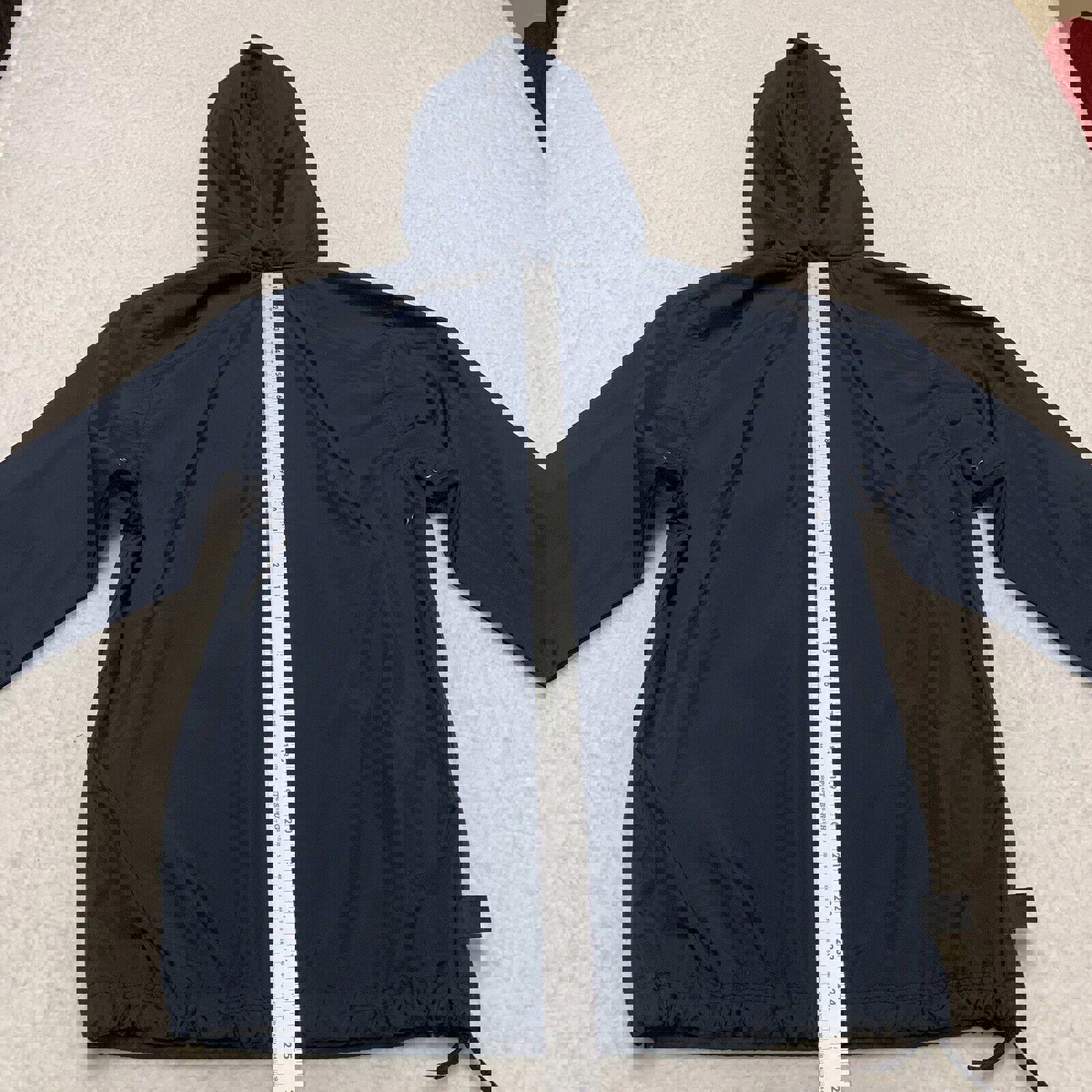 Chaqueta impermeable Charles River Pack-N-Go Pullon, cortavientos, para jóvenes, talla L 14-16, azul marino