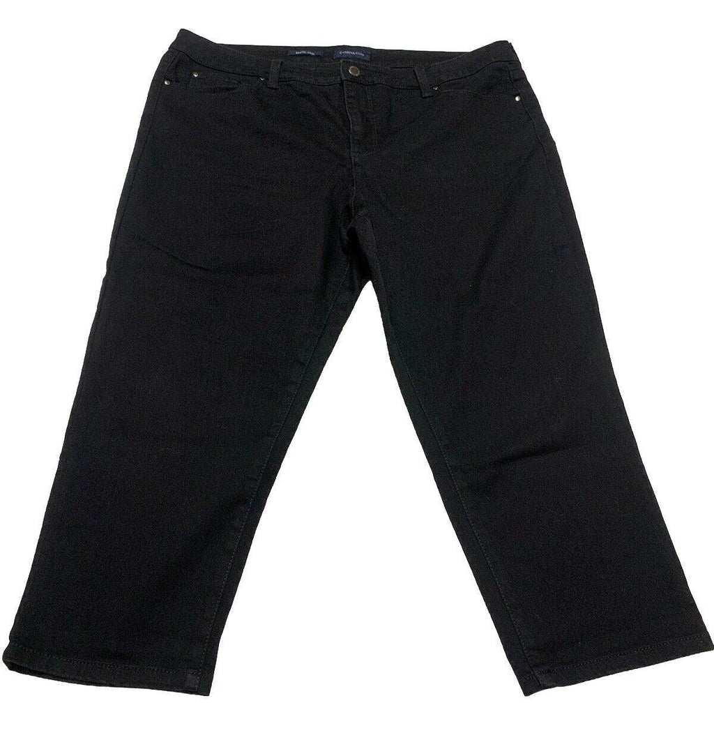 Charter Club Bristol Capri Pants Women’s Size 18 Mid Rise Black Jeans