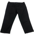 Pantalones capri Charter Club Bristol para mujer, talla 18, vaqueros negros de tiro medio