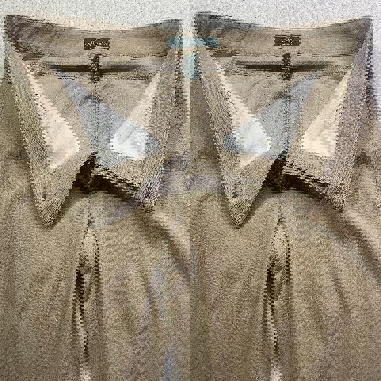 Pantalones vaqueros de pana LRL Ralph Lauren para mujer, talla 10, color tostado