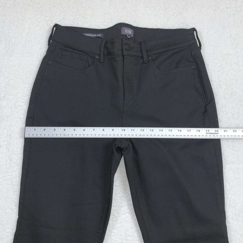 NYDJ Not Your Daughters Jeans para mujer, talla 12, rectos, negros