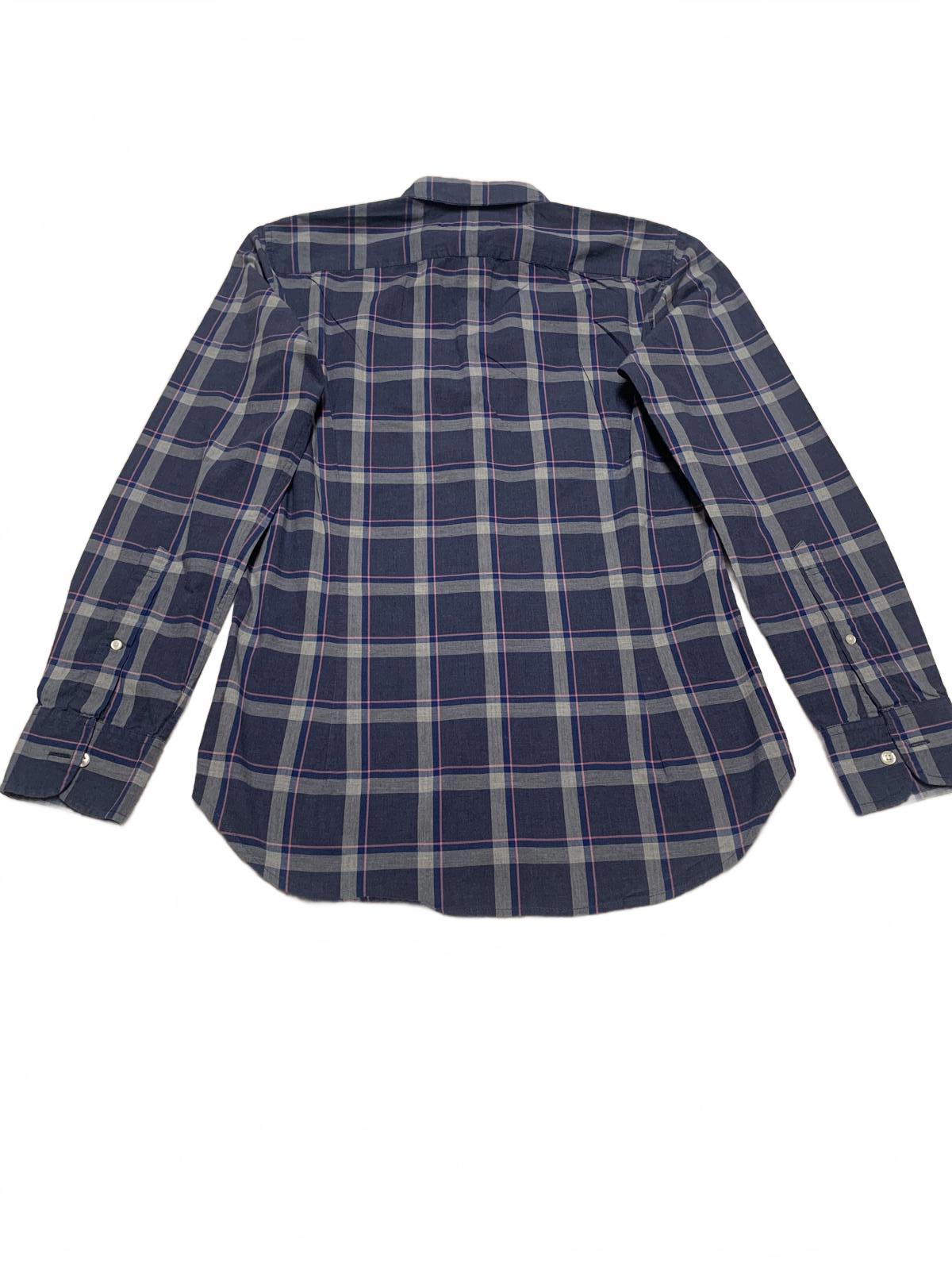 Camisa a cuadros azul de corte entallado Bonobos para hombre, talla pequeña