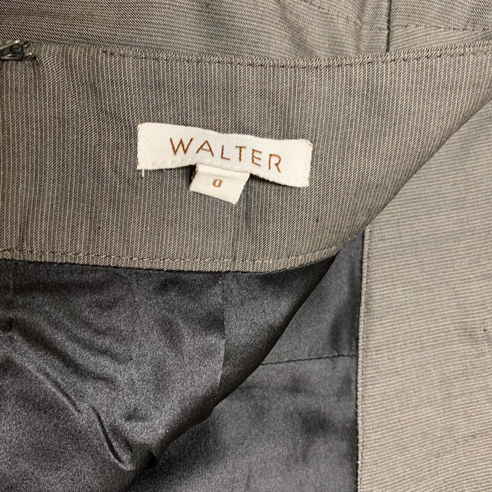 Falda tubo gris Walter para mujer, talla 0