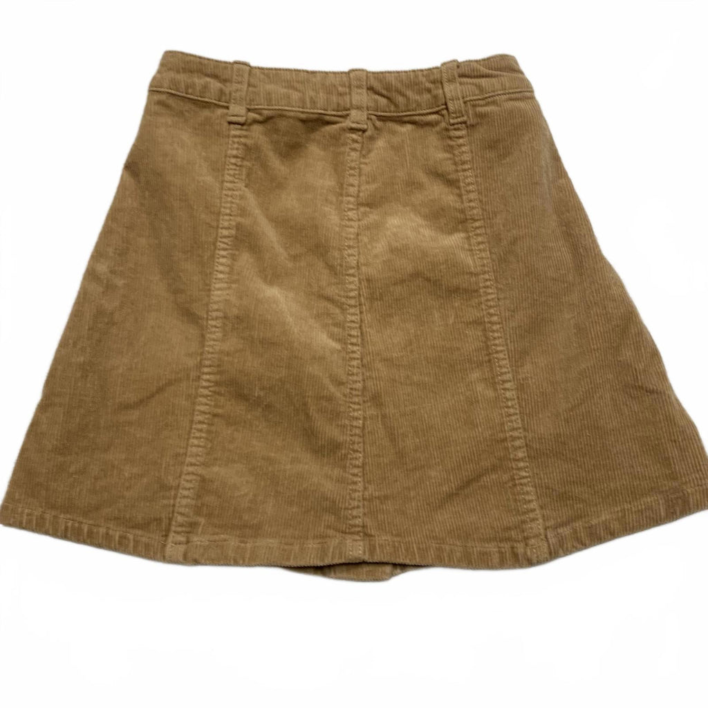 Minifalda de pana color canela Hot Kiss para mujer, talla 0