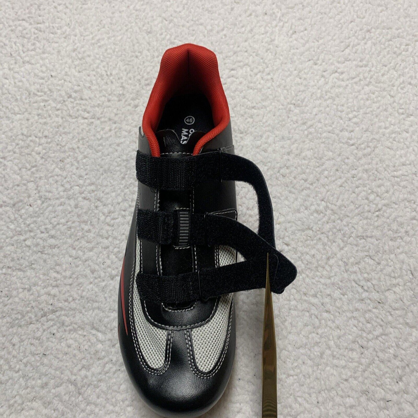 Outdoor Master Unisex Women’s Size 13 Men’s 11 Black Red Gray Cycling Shoes