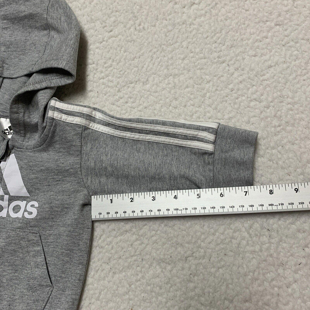 Sudadera con capucha y cremallera completa de Adidas para bebé, talla 3 meses, color gris jaspeado