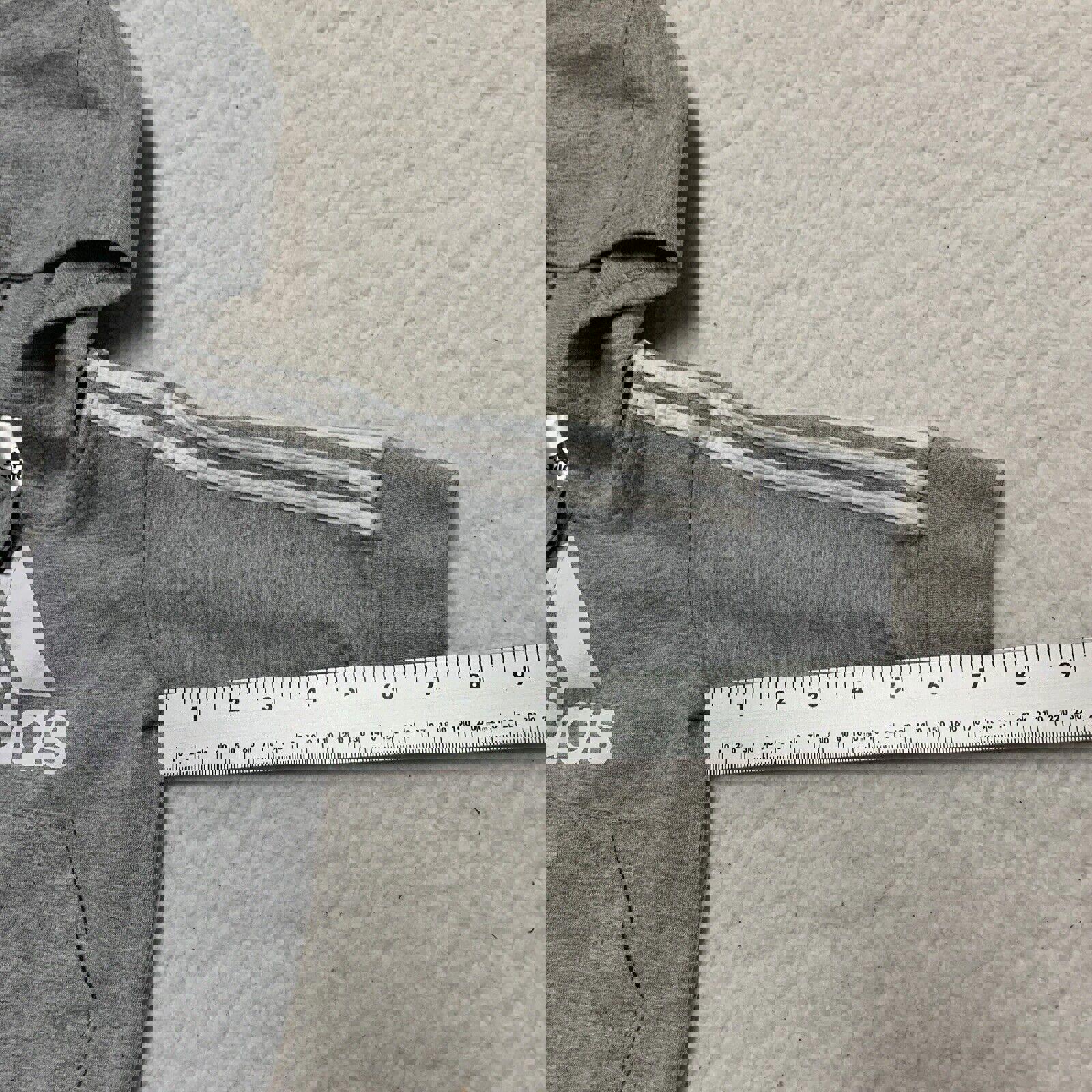 Sudadera con capucha y cremallera completa de Adidas para bebé, talla 3 meses, color gris jaspeado