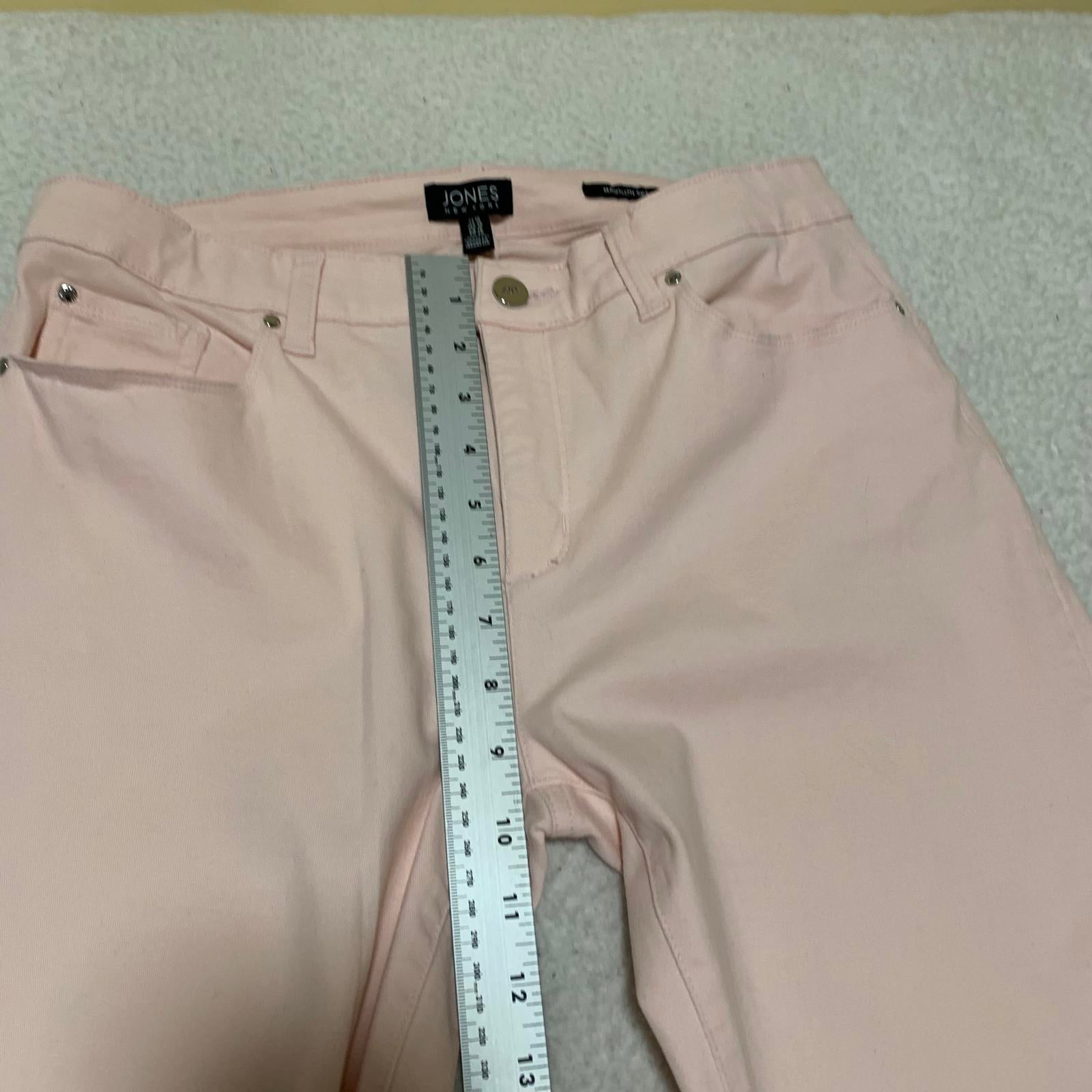 Jones New York Women's Size 10 Light Pink Madison Skinny Stretch Jeans W30.5x27L