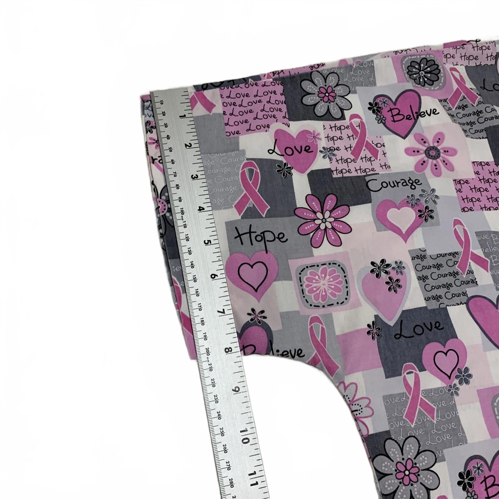 Uniforme médico básico de alta calidad para mujer, talla L/XL, lazo rosa, concienciación sobre el cáncer de mama