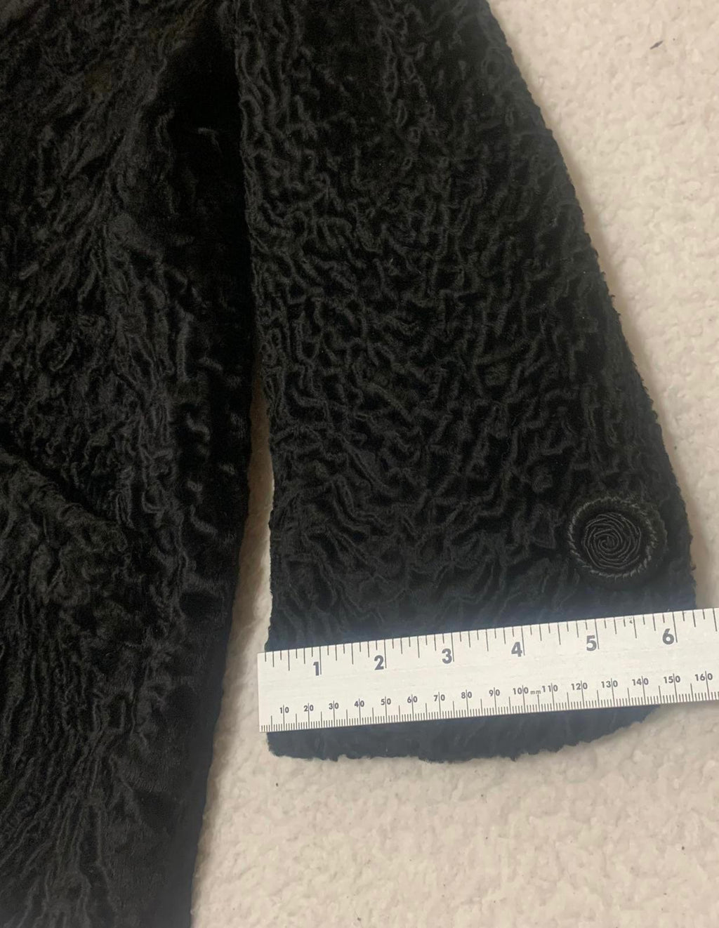 VTG Persian Lamb Mink Fur Coat Henri's Fur Salon NJ