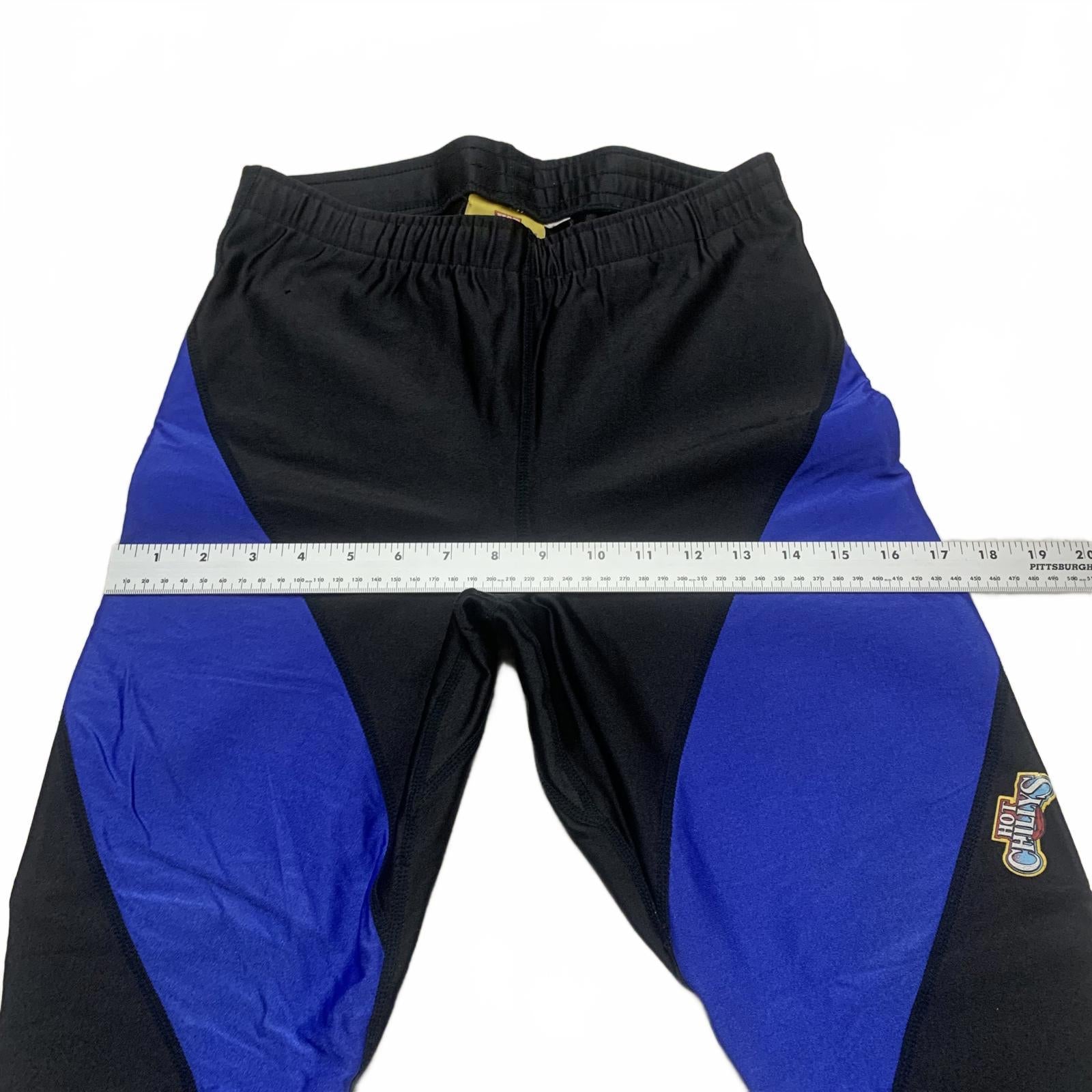 Pantalones deportivos Hot Chillys para hombre, talla grande, color negro y azul rey