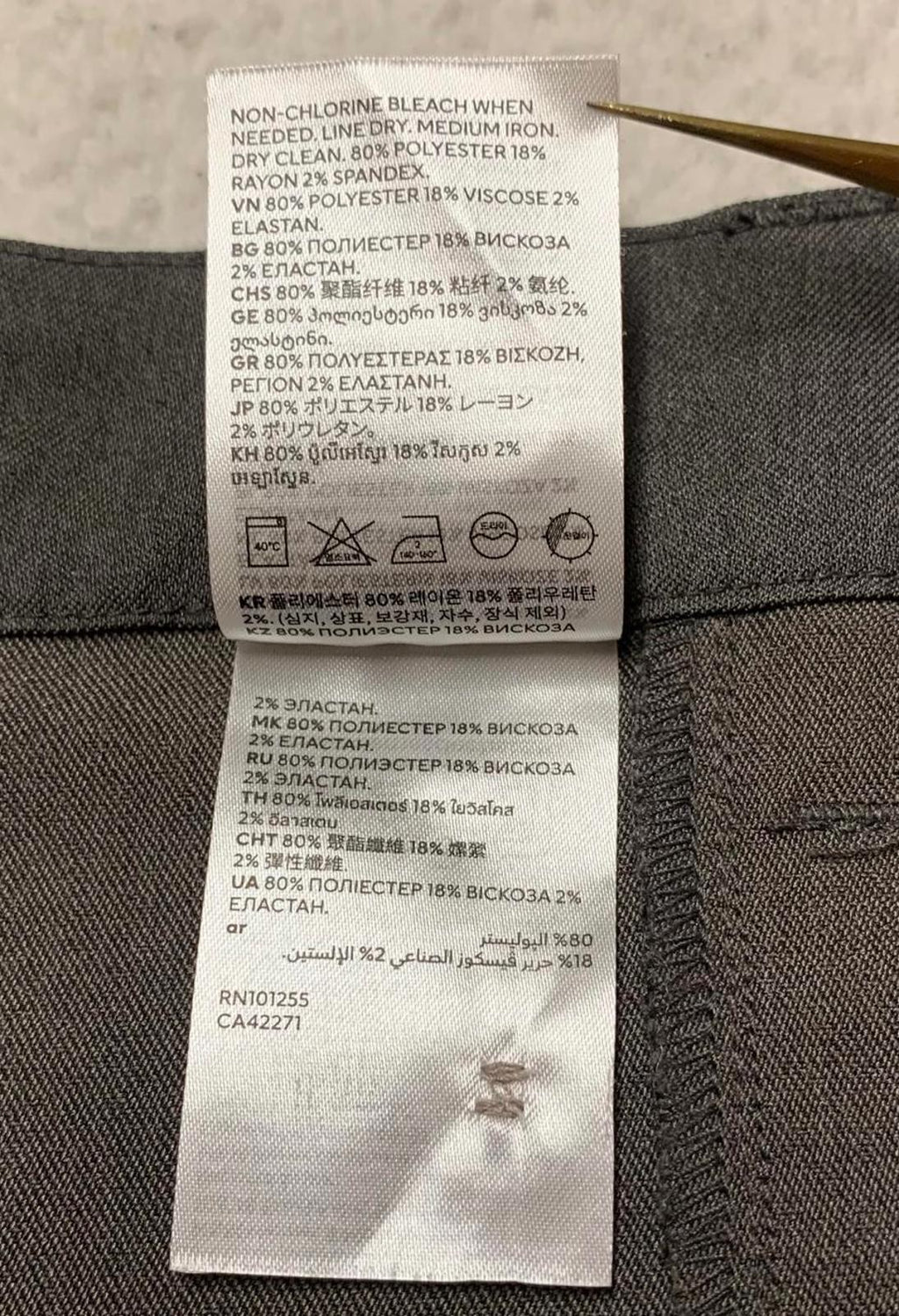 Minifalda plisada gris para mujer, talla XL, colección Conscious de H&amp;M, W42