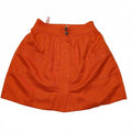 J. Crew Womens Size 4 Orange Button-Front Skirt Pockets W30.5