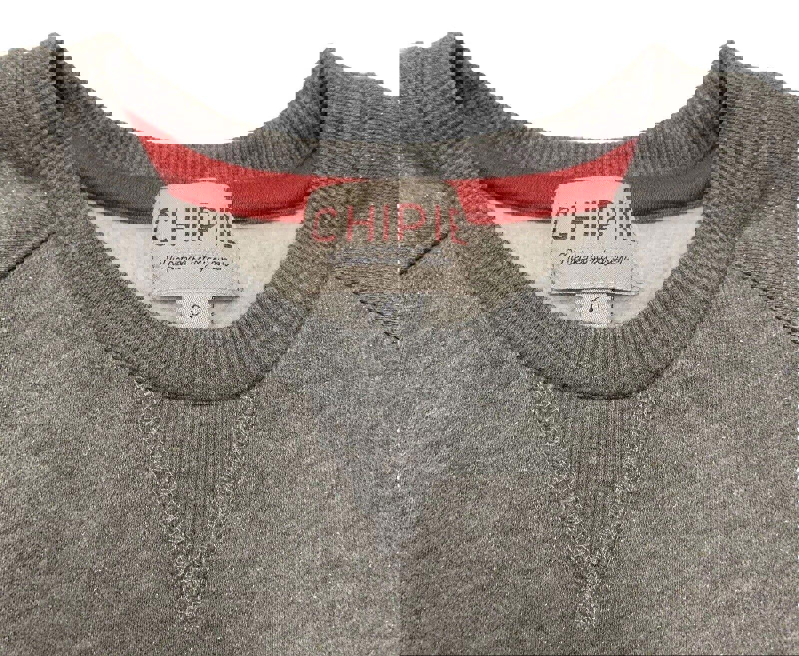 Vestido sudadera de forro polar gris jaspeado Chipie para niñas, talla 6, con purpurina de perro escocés
