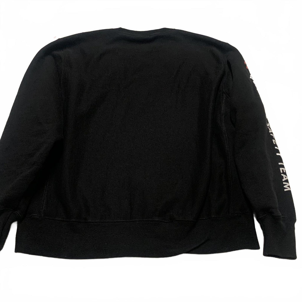 Sudadera Champion Reverse Weave unisex, talla grande, negra