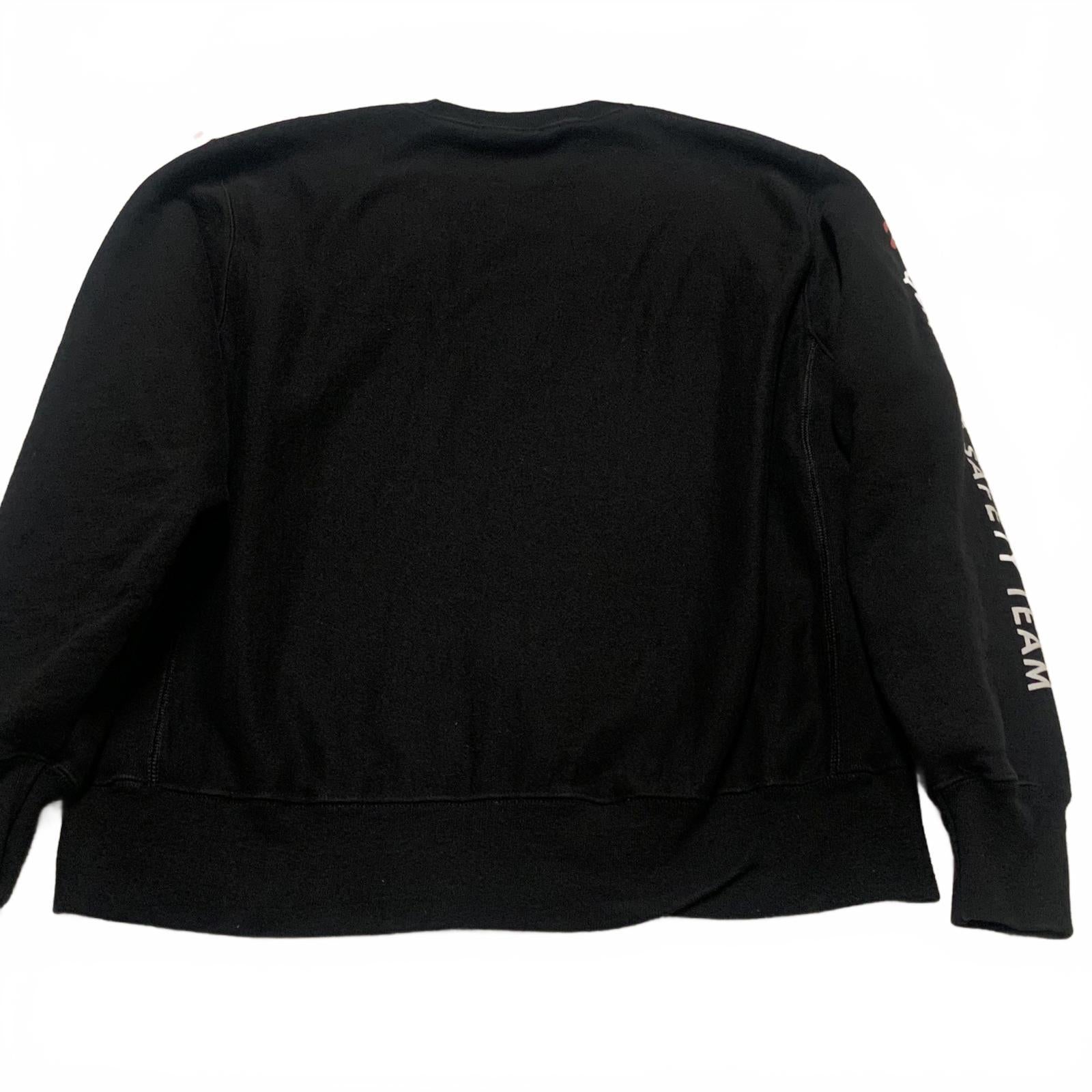 Sudadera Champion Reverse Weave unisex, talla grande, negra