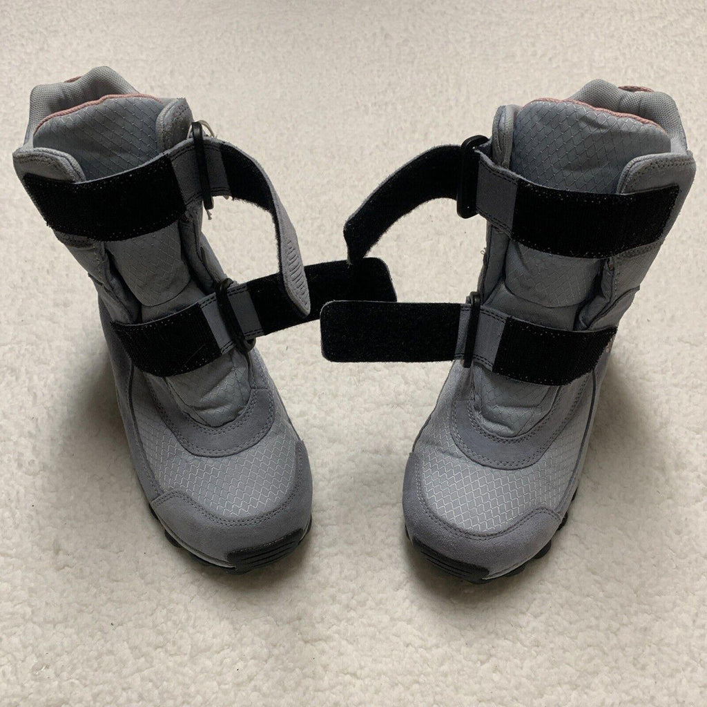 Botas de nieve Columbia para jóvenes, talla 5, impermeables, de invierno, Omni-Grip, gris y rosa
