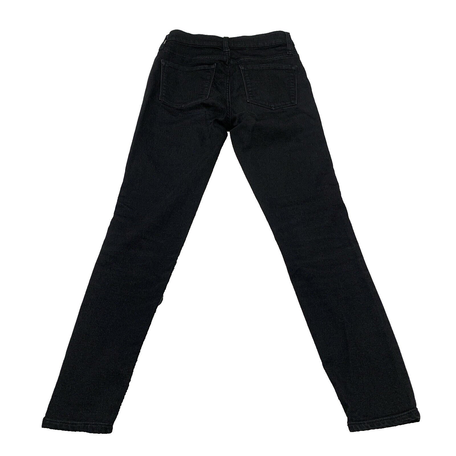 Vaqueros ajustados de tiro alto J.Crew para mujer, talla 27, negros, elásticos