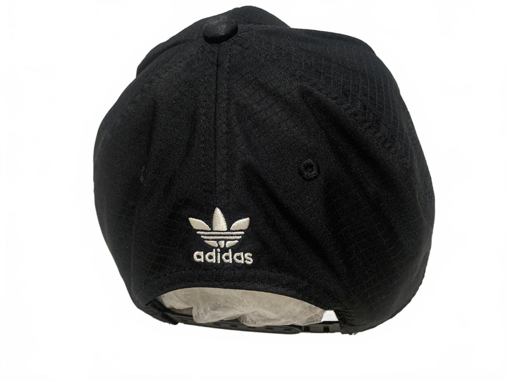 Gorra de béisbol negra con parche del logotipo de Adidas OSFA para hombre