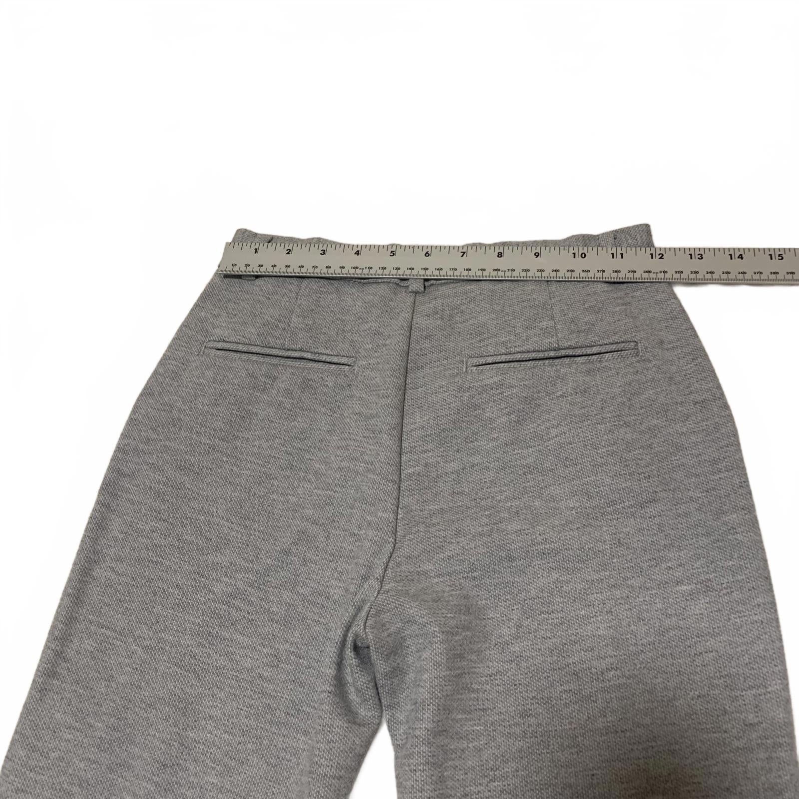 Pantalones rectos grises para niño Zara, talla 11-12, color pavo, ancho 24 x 25 L