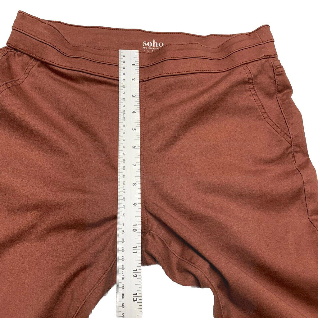 Leggings de cintura alta para mujer Soho, color rosa malva, corte holgado, talla M