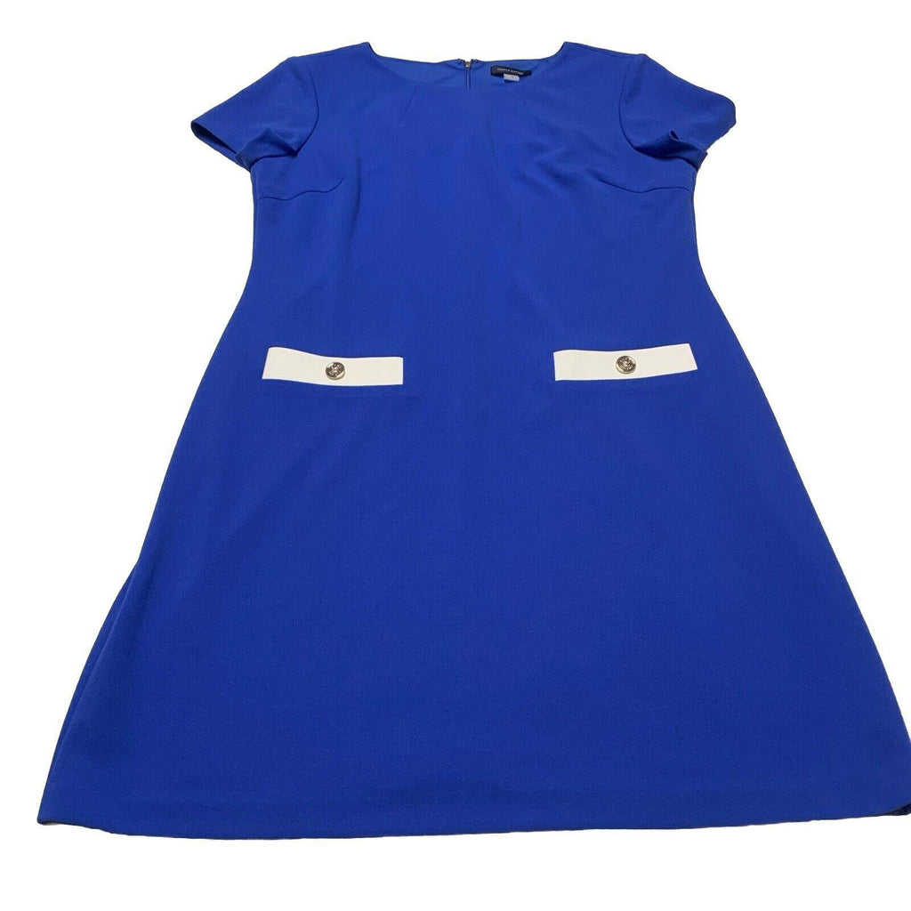 Vestido azul real de Tommy Hilfiger para mujer, talla 14