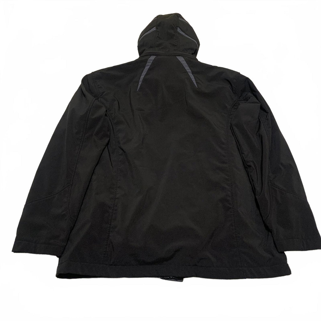 Chaqueta utilitaria negra Snozu Performance para hombre, talla M, con capucha y cremallera, 4 bolsillos