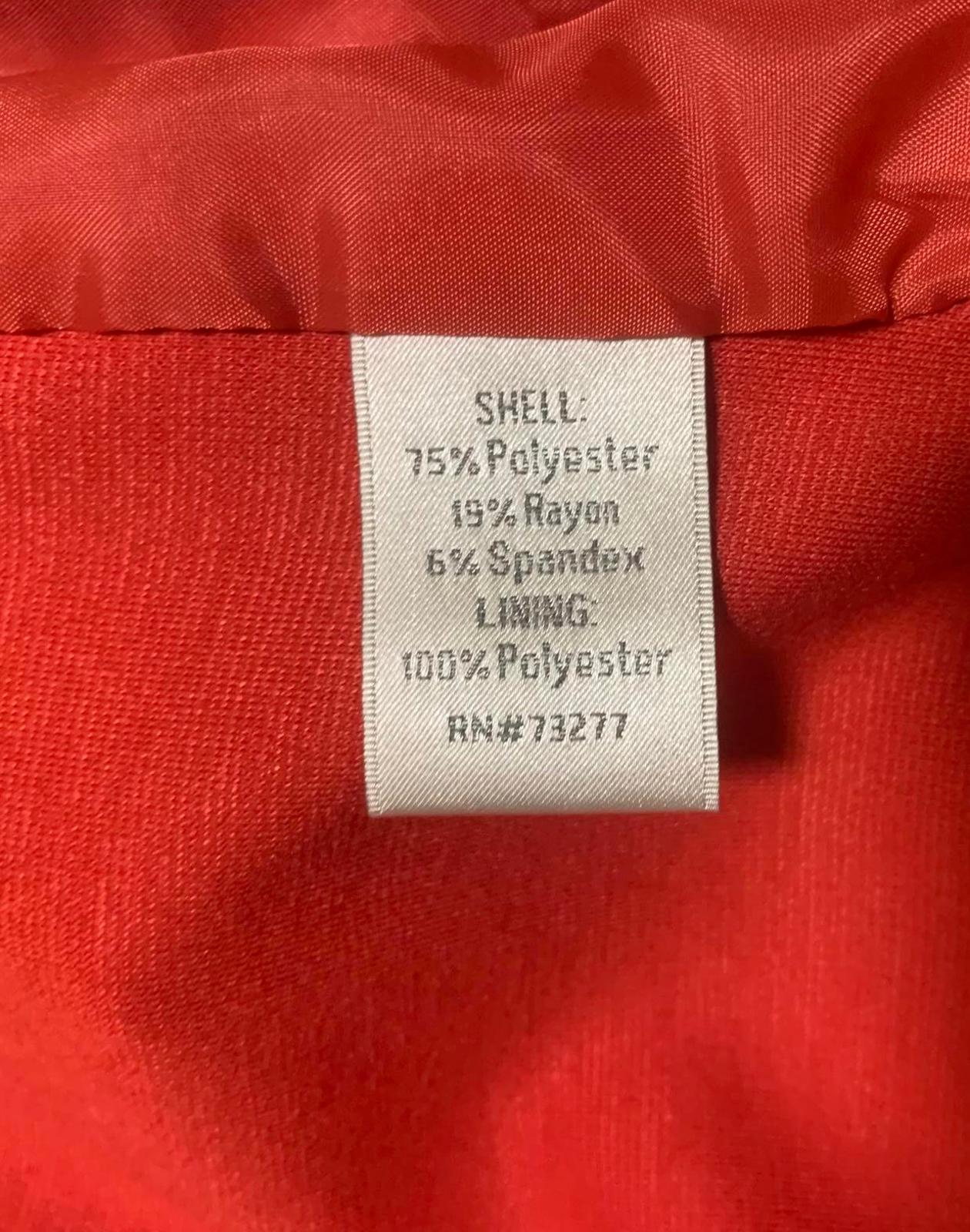 Chaqueta elástica con mangas 3/4 y abertura frontal para mujer de LC Lauren Conrad, talla 8