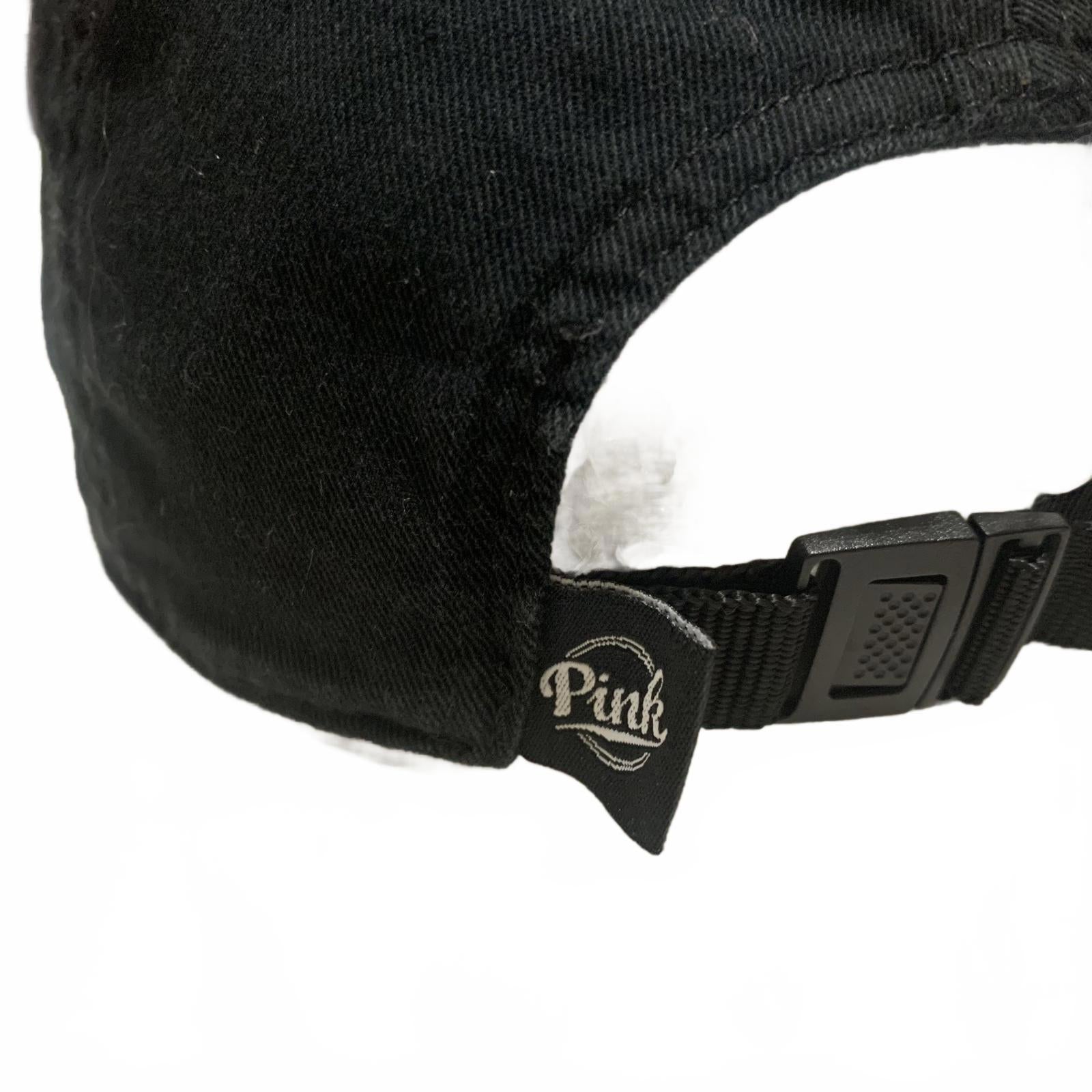 Gorra de béisbol rosa para mujer, talla única, negra, con bordado Beach Please