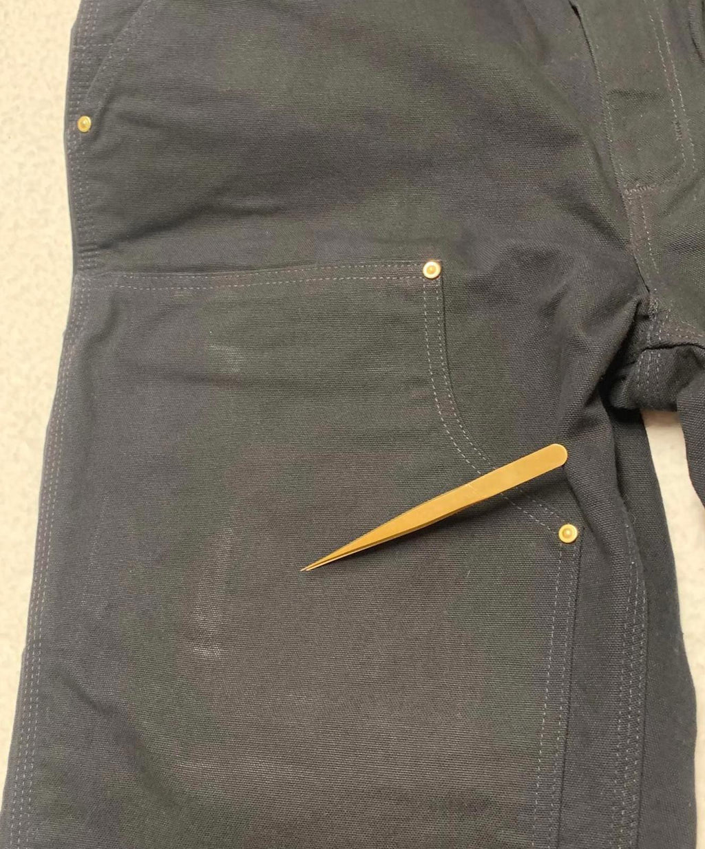 Pantalones Carhartt para hombre, talla 38x32, negros, holgados, con doble rodilla, para trabajo, EE. UU.