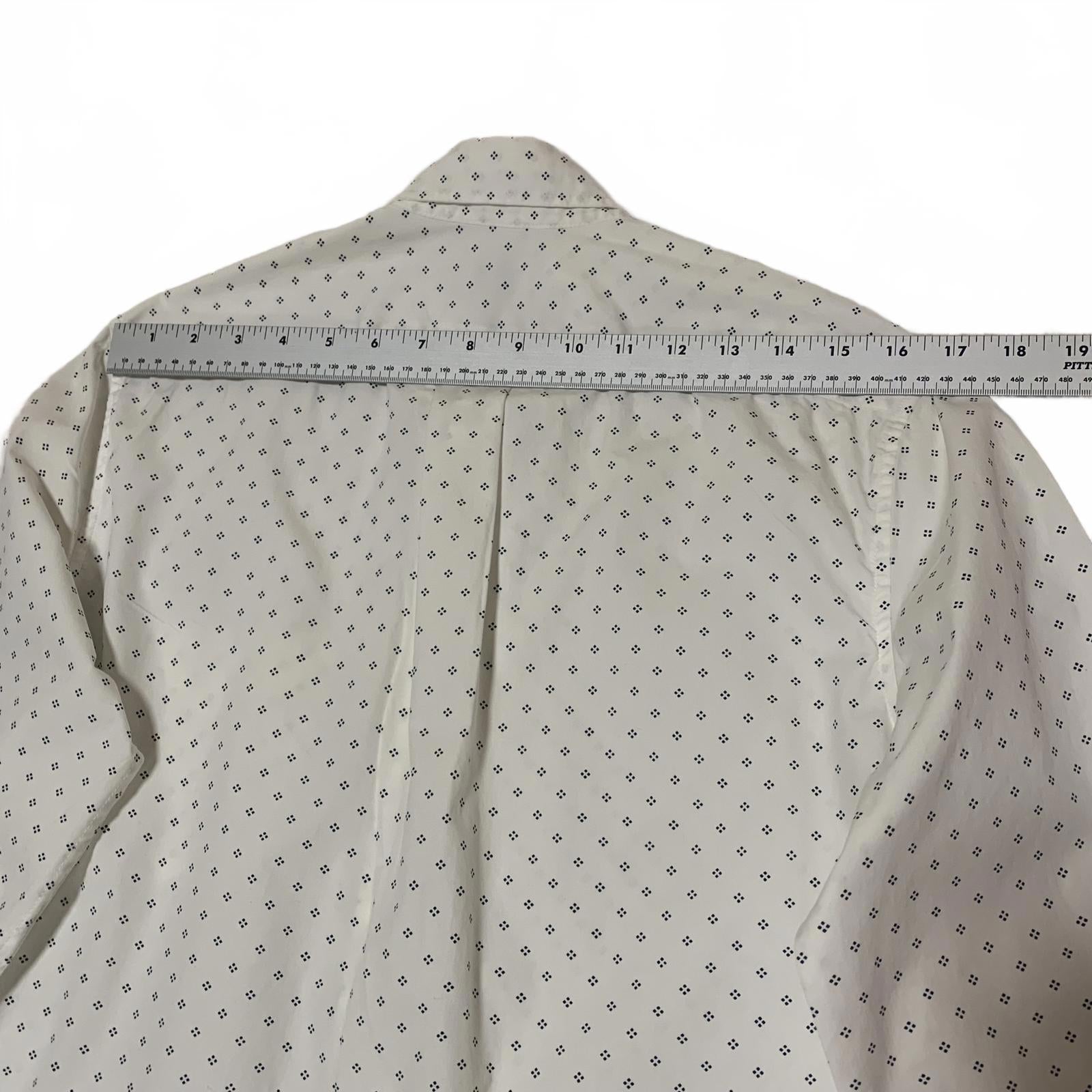 J.Crew Classic Men's Size Small White Button-Up Stretch Shirt