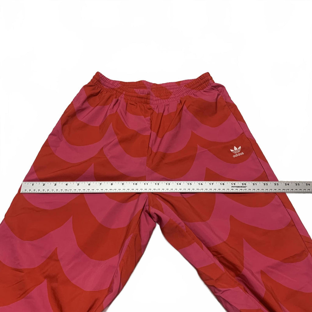 Pantalones deportivos Adidas Marimekko Primegreen para mujer, talla 8-10, color rojo fucsia