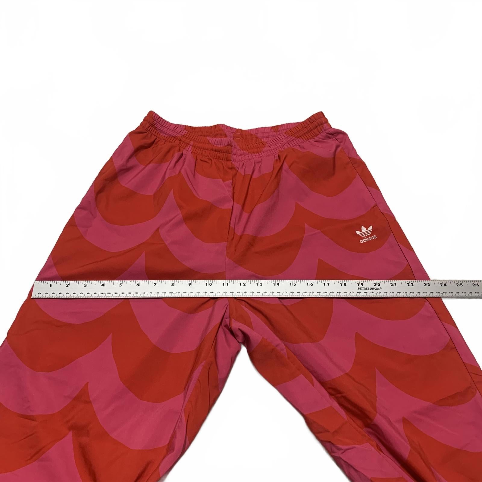 Pantalones deportivos Adidas Marimekko Primegreen para mujer, talla 8-10, color rojo fucsia