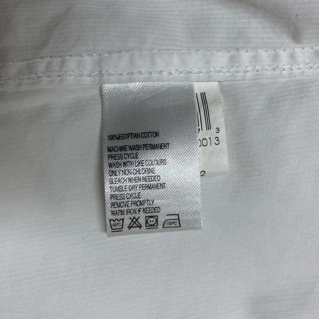 Camisa de vestir ajustada con botones para hombre, color negro y marrón, talla 17, 100 % algodón egipcio, 1826