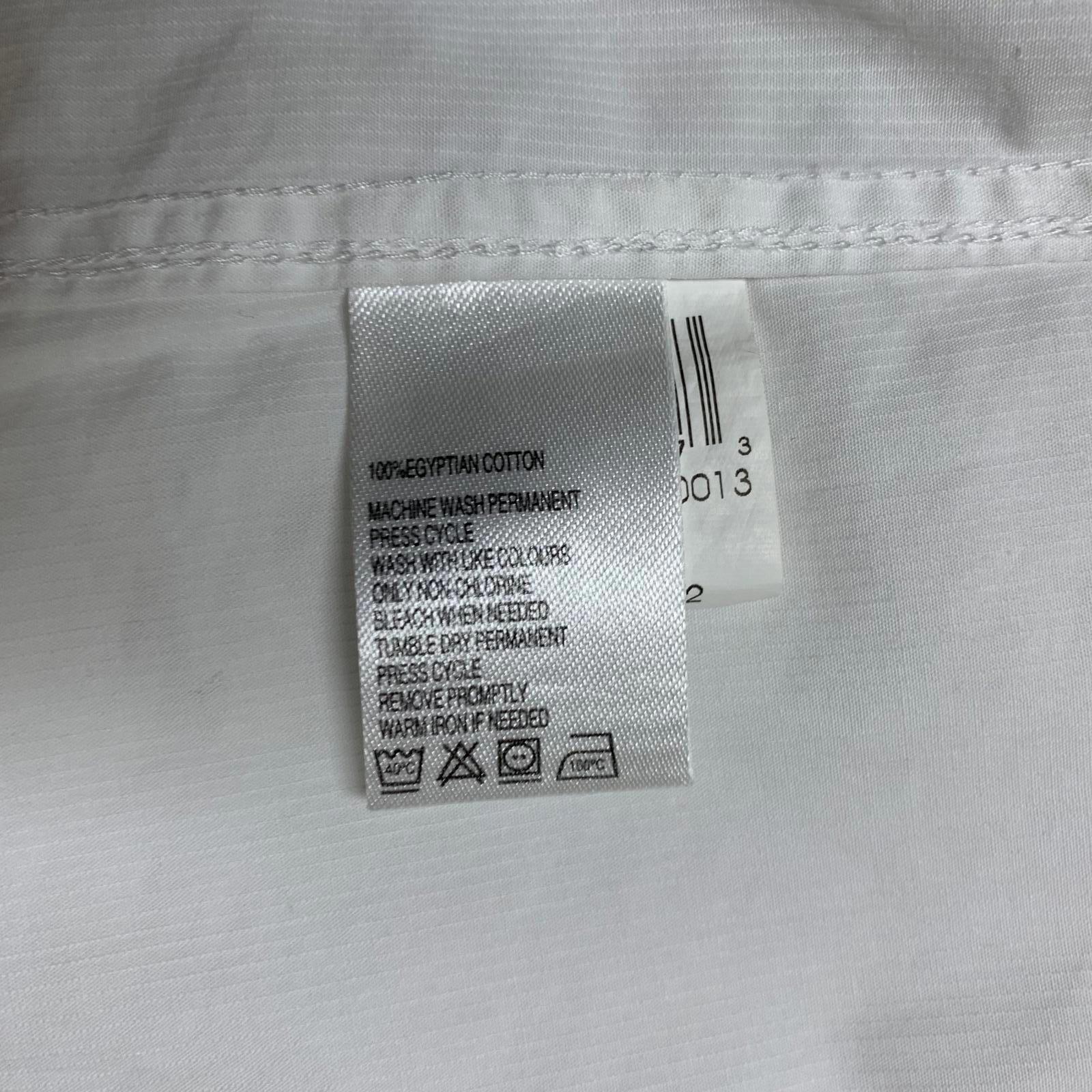 Camisa de vestir ajustada con botones para hombre, color negro y marrón, talla 17, 100 % algodón egipcio, 1826