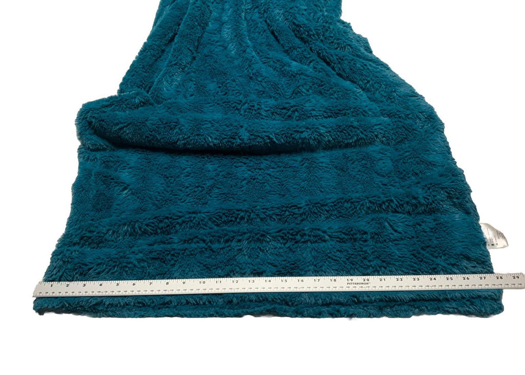 Manta de piel sintética de lujo Everlasting Comfort de 50” x 65”, suave y esponjosa, de doble cara