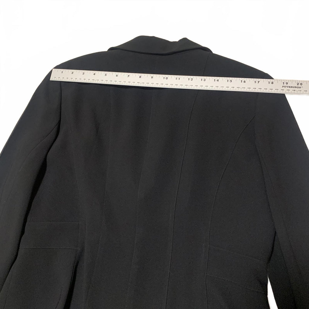 Vintage 90s Ann Taylor Blazer Women’s 14 Black Tailored Career Jacket
