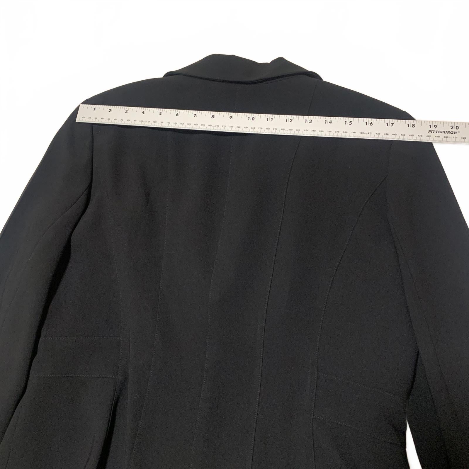 Vintage 90s Ann Taylor Blazer Women’s 14 Black Tailored Career Jacket
