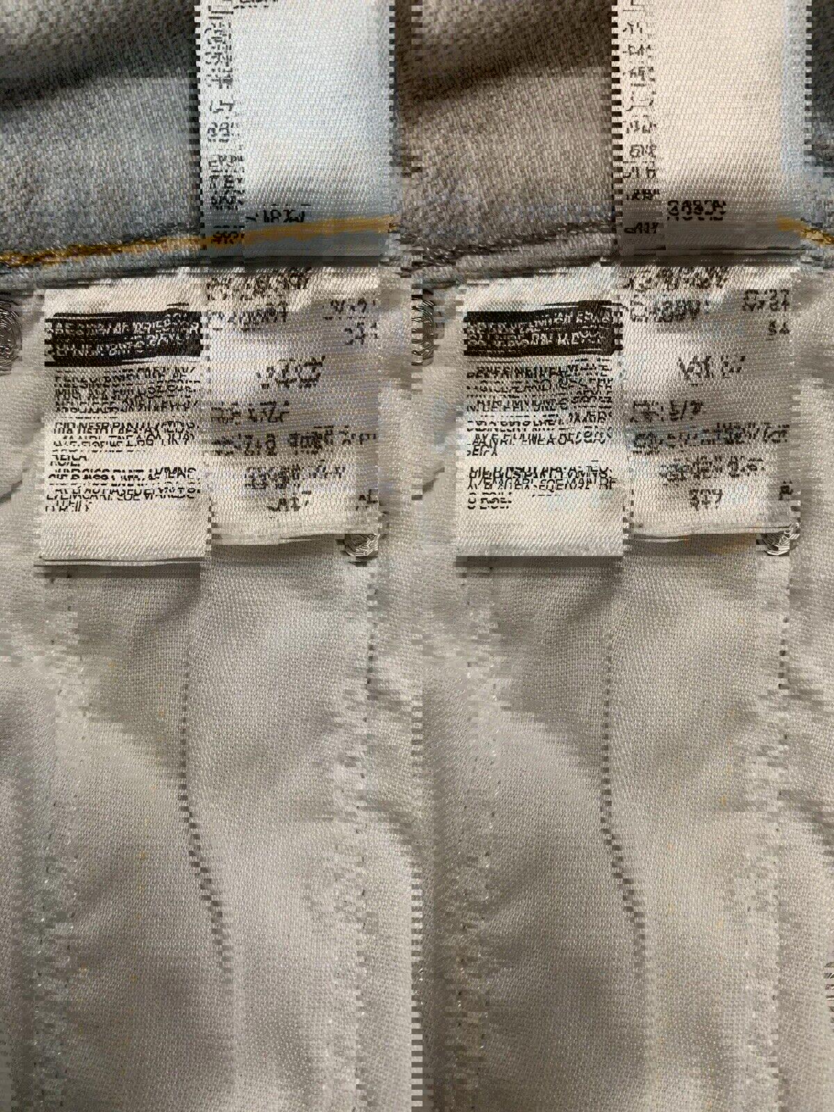 Vaqueros Levi's para mujer, corte cónico azul claro, 30 x 27, con caja torácica