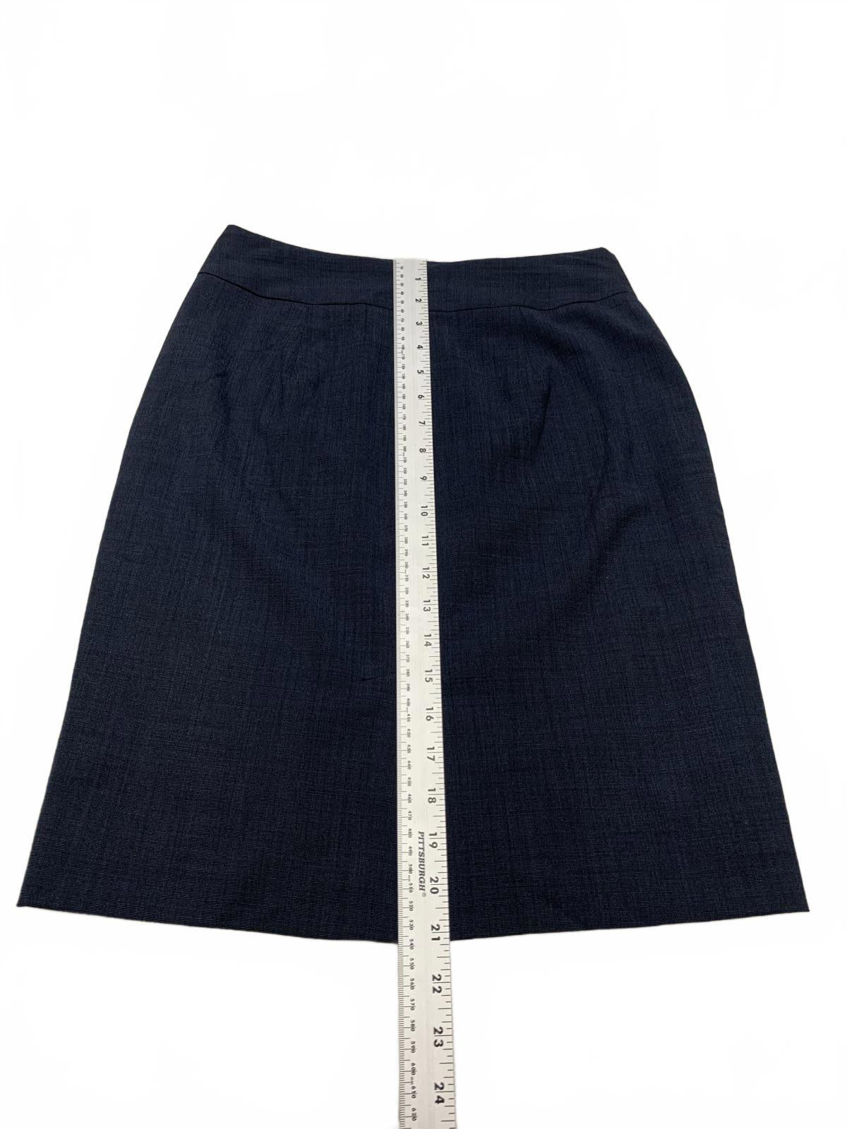 Vintage Banana Republic Womens Sz 0P Petite Navy Blue Skirt