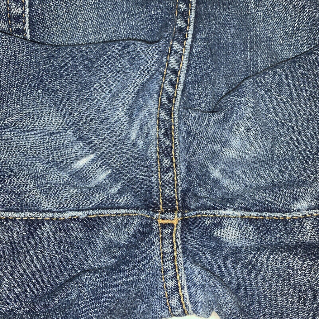 Vaqueros Levi's 512 para hombre, 30 x 30, azul, desgastados y elásticos