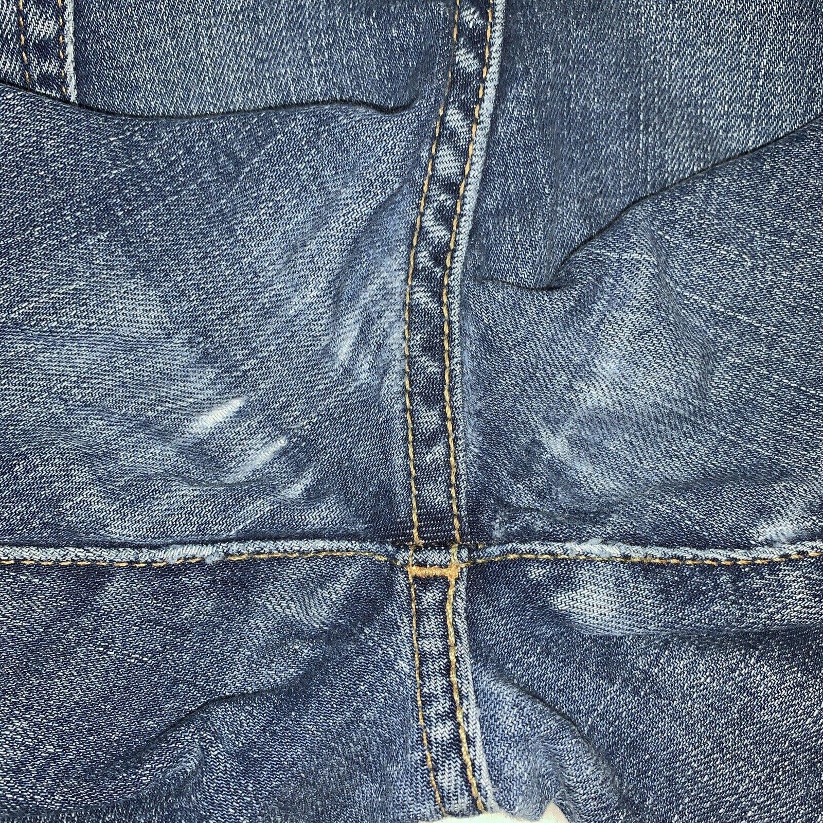 Vaqueros Levi's 512 para hombre, 30 x 30, azul, desgastados y elásticos