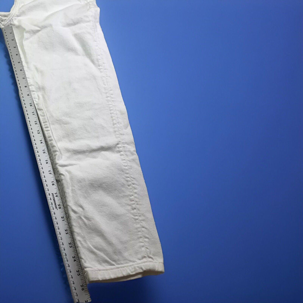 Vaqueros Zara para mujer, talla 2, blancos, pierna ancha, RN 77302