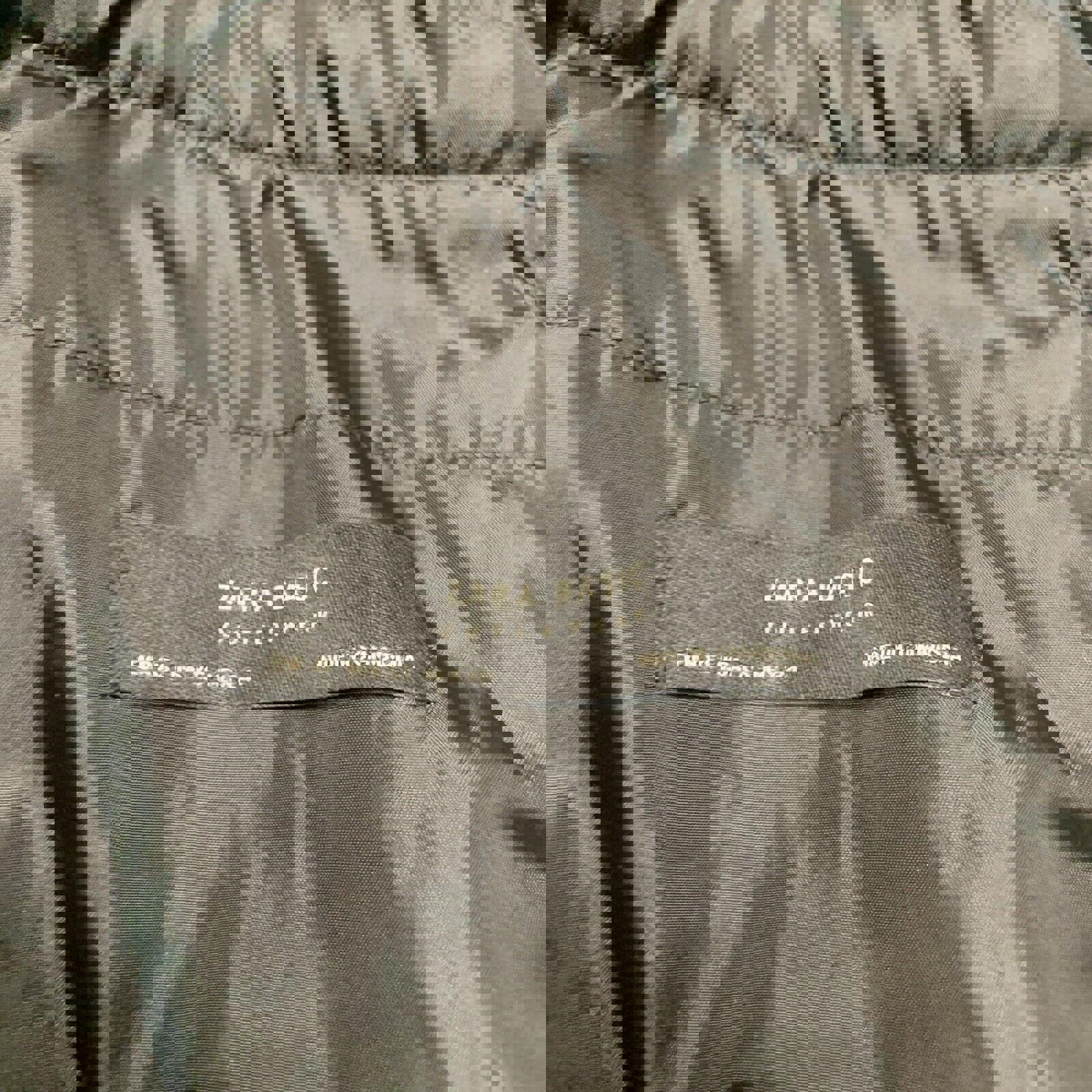 Chaqueta acolchada larga con capucha, ligera y plegable, negra, talla extragrande, para mujer de Zara Basic