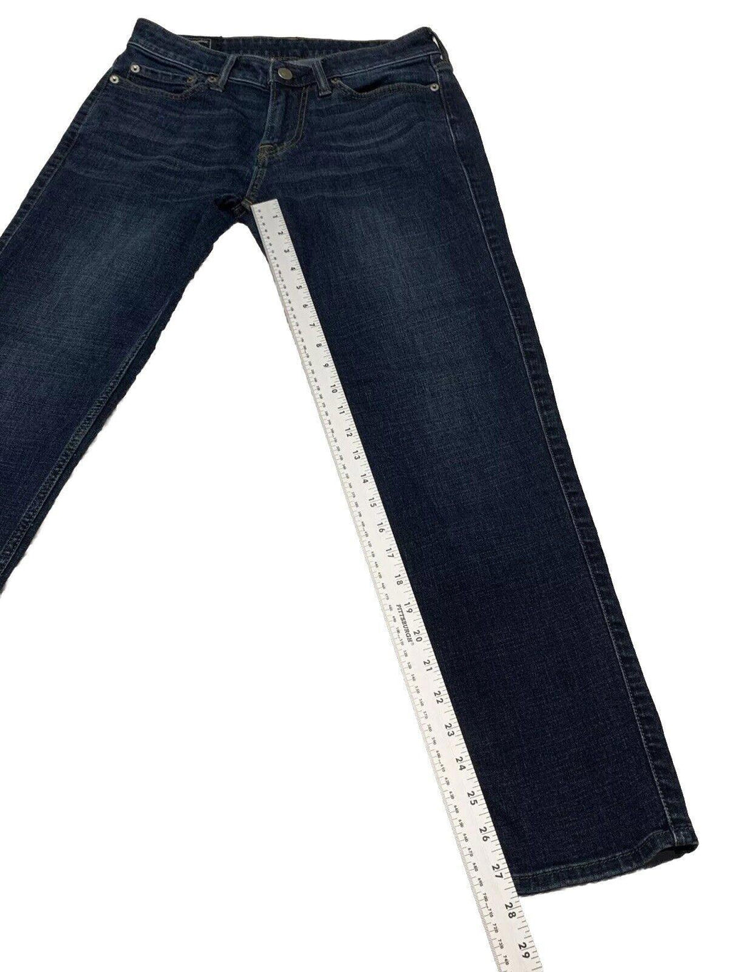 Vaqueros azules ajustados y elásticos Rustin Athletic de Abercrombie &amp; Fitch para hombre, talla 26 x 30