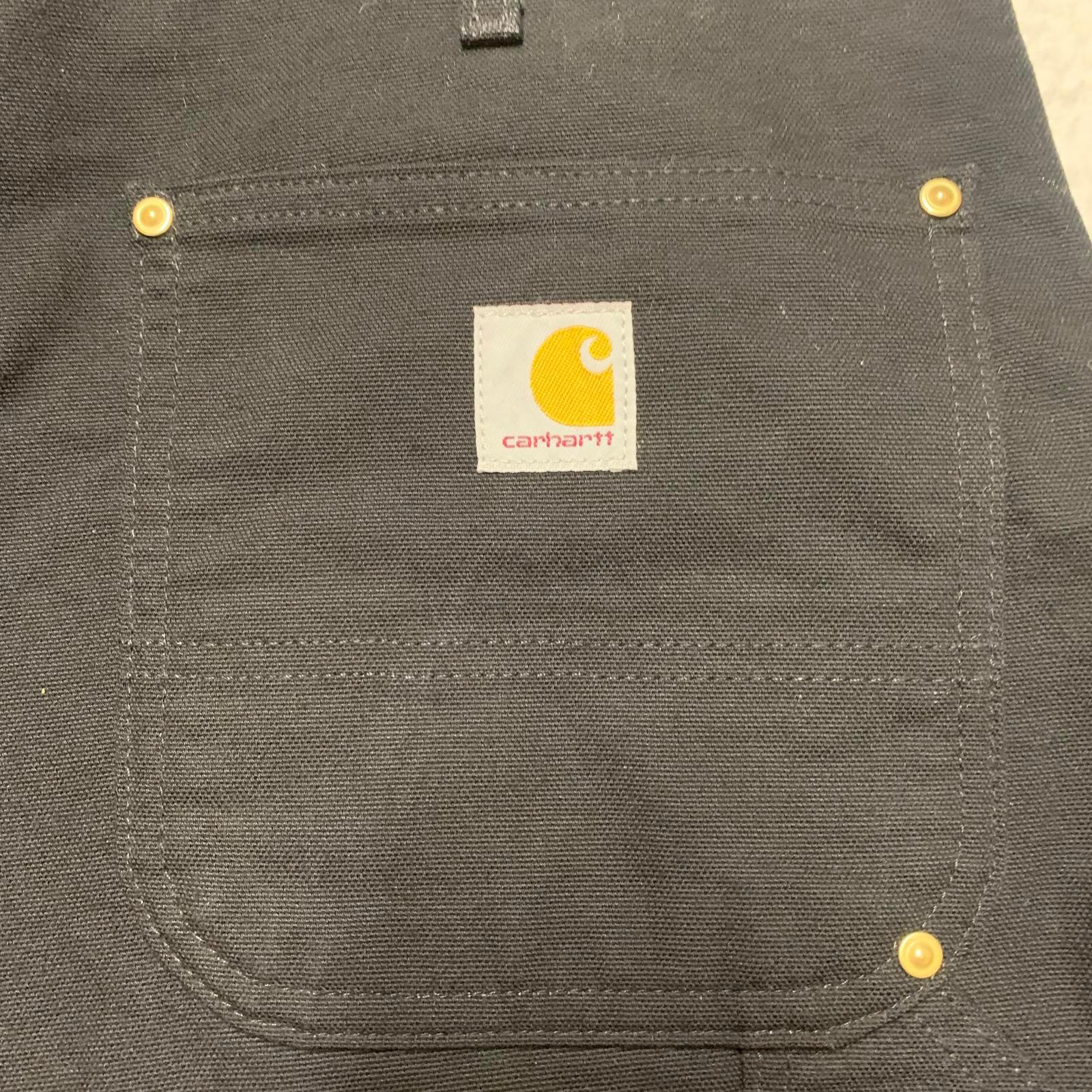 Pantalones Carhartt para hombre, talla 38x32, negros, holgados, con doble rodilla, para trabajo, EE. UU.