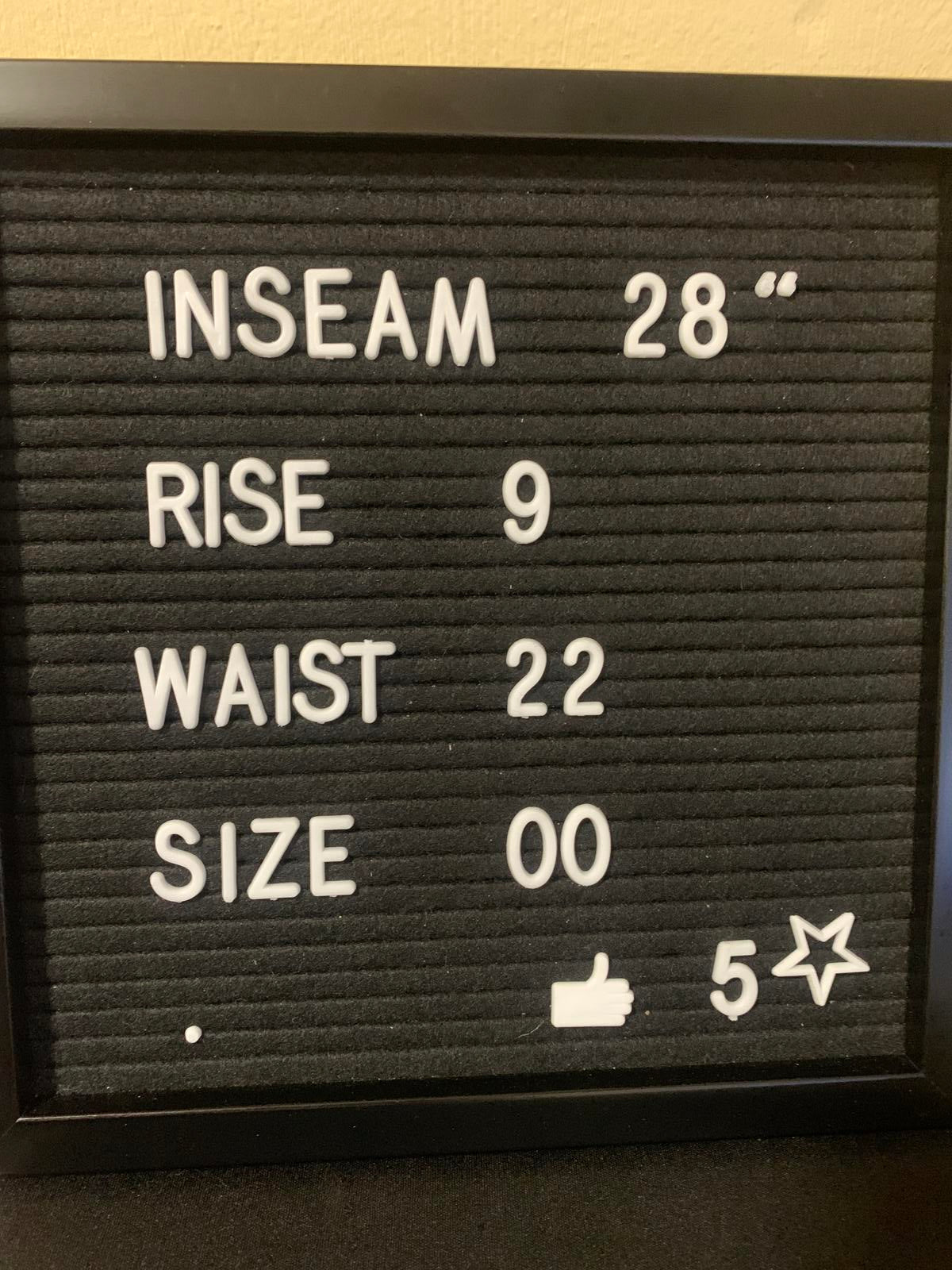 Vaqueros ajustados negros ajustados elásticos de 22 x 28 para mujer de American Eagle Outfitters, talla 00