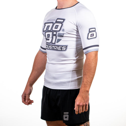 Camiseta de manga corta '7Four Rank, color blanco 