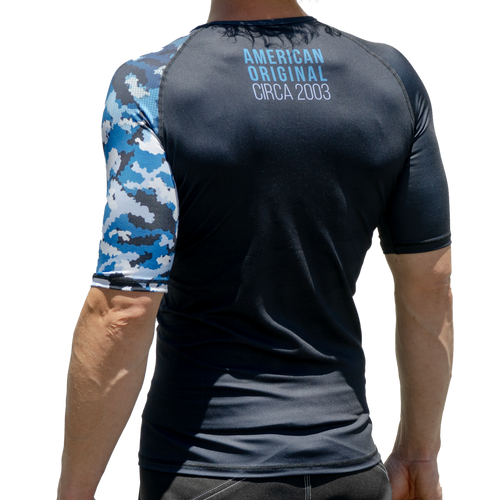 Resistance Camo Short Sleeve Rash Guard